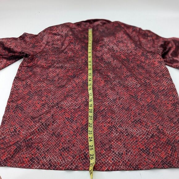 Victoria’s Secret Vintage Red Snake Print Silky Pajamas Sleep Set Size Medium - Picture 6 of 11